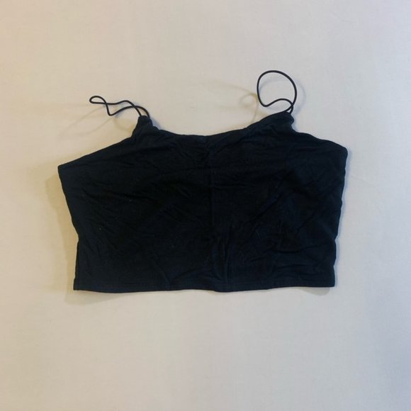 Fashion Nova Black Kiki Crop Top M - Picture 2 of 13